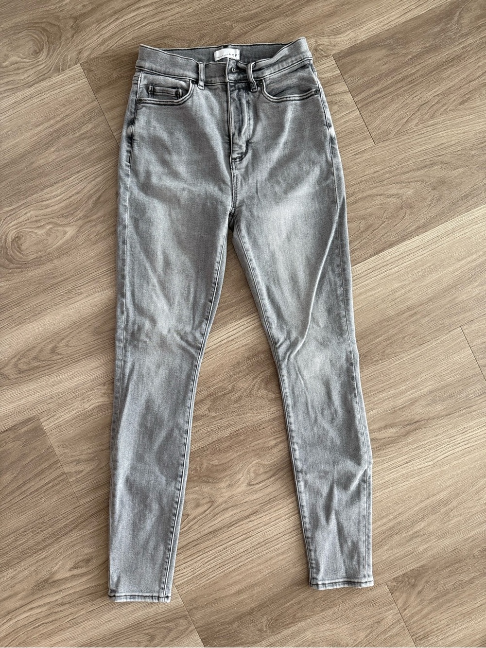 LOF Light Gray High-Rise Skinny Jeans